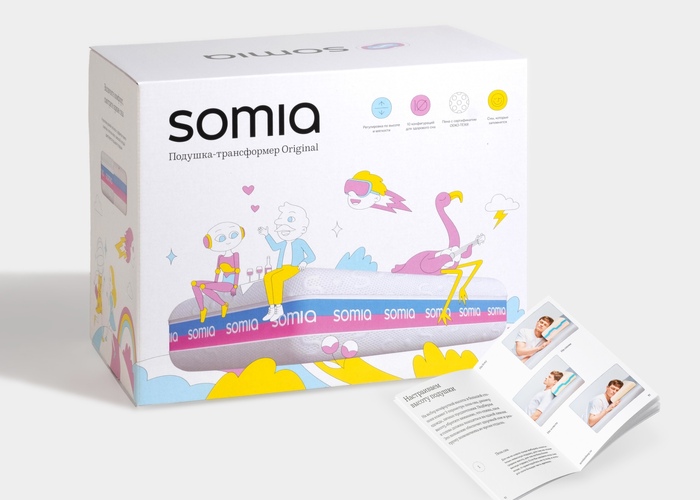 Взрослая подушка Somia Оригинальная