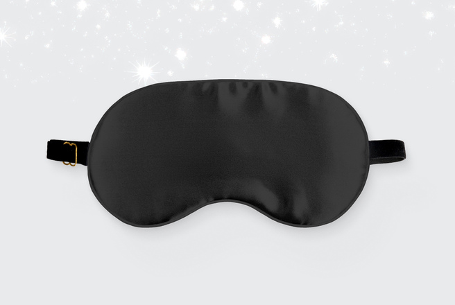 Маска для сна Somia х Ayris Silk, цвет глубокий черный