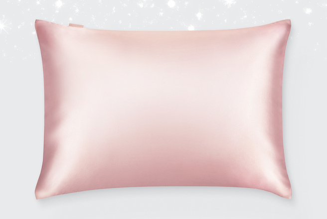 Наволочка 50х70 из натурального шёлка, цвет розовое золото