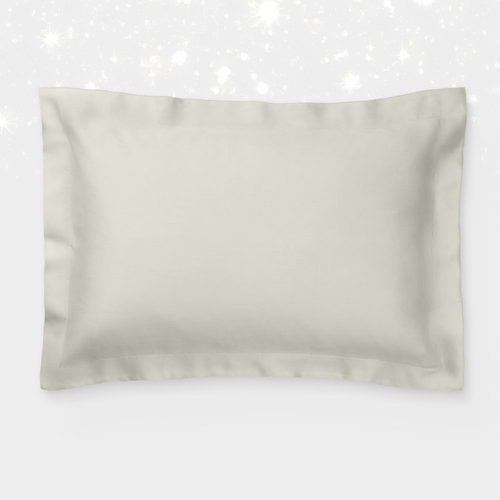 Наволочка 50х70 оксфордская Copper Blend из тенселя с медной нитью