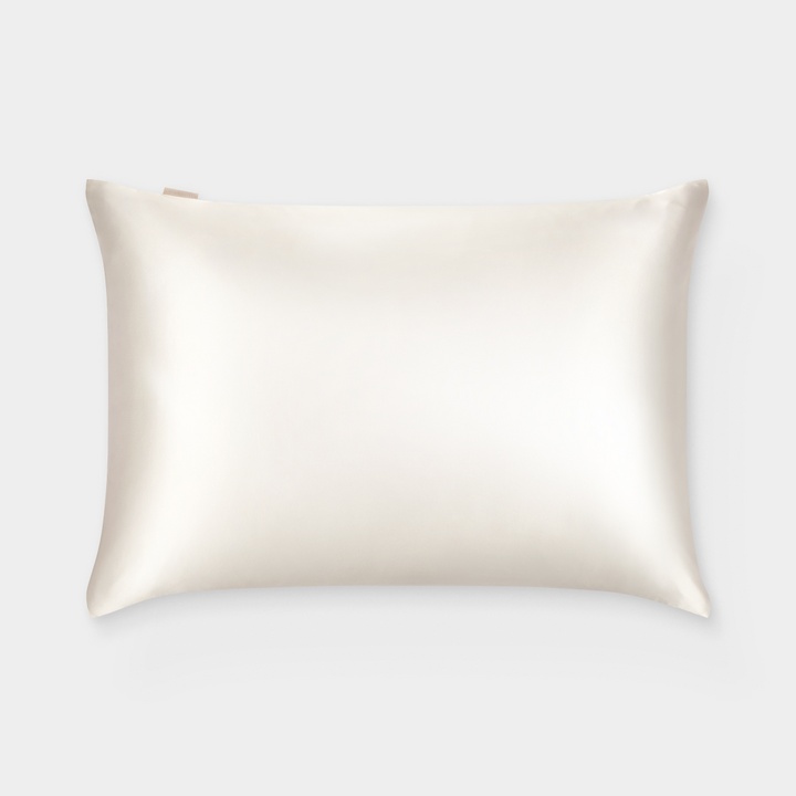 Наволочка 50х70 из натурального шёлка, цвет жемчужный