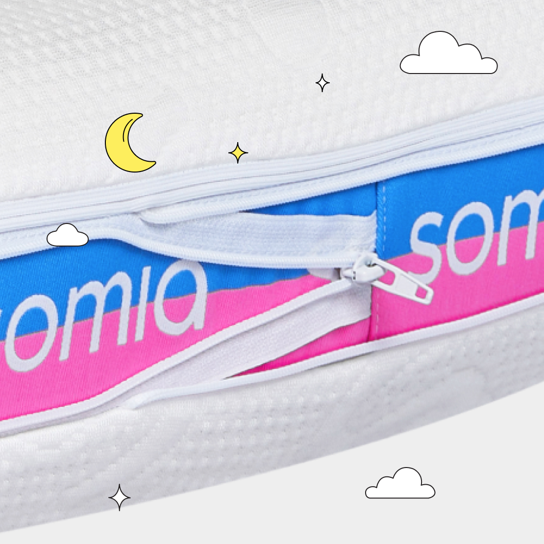 Чехол-трансформер на подушку Somia Wave